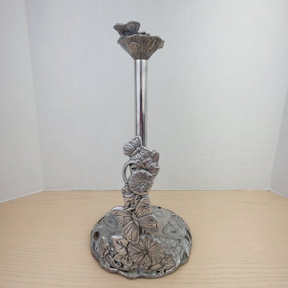 Arthur Court Other - Arthur Court Aluminum Butterfly Garden Decorative Paper Towel Holder Metal 13"
